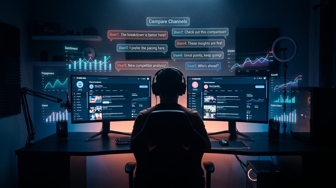 Hero illustration for Best Free YouTube Channel Analyzers in 2026 (Tested)